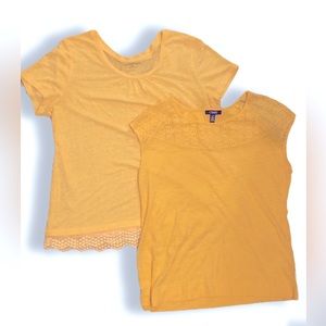 Women’s Yellow Classic Casual Summer Tops: Chaps, Croft & Barrow